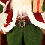 christmas blowing red green mask santa claus home decoration tree for party live dolls
