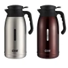 Cille1600/2000ml Insulated Thermos Coffee Pot Tea Pot Stainless Steel Double Wall One Touch Lid with Handle Coffee Pot