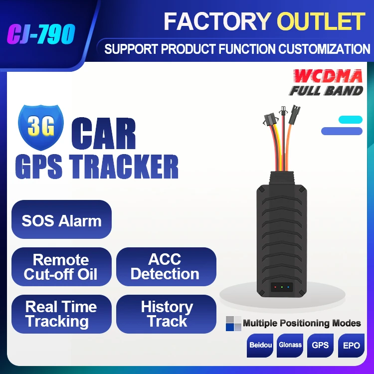 CJ790 3G CJGPS SOS alarm ACC detection function gps tracking device motorcycle car 3g gps vehicle tracker