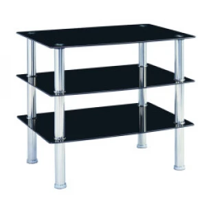 Classic living room furniture Luxurious free sample stainless steel base glass top TV stand