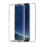Clear Durable Rugged Shell Case 360 Degree Wrap Round [Wireless Charging Compatible ]Full Body Case For Samsung Galaxy S8(2017)