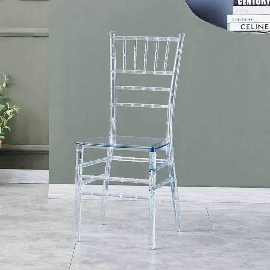 Clear Transparent Resin Chiavari Chair White Acrylic Wedding Chair Wholesale Phoenix Napoleon Chair