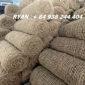 Coconut coir mesh for slope erosion soil control control best sales Mr. Ryan +84938 244 404