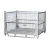 Import Collapsible transport forklift safety container galvanized storage wire mesh box from China