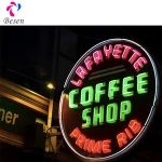 COLOR OPEN sign design used LED flexible neon lights