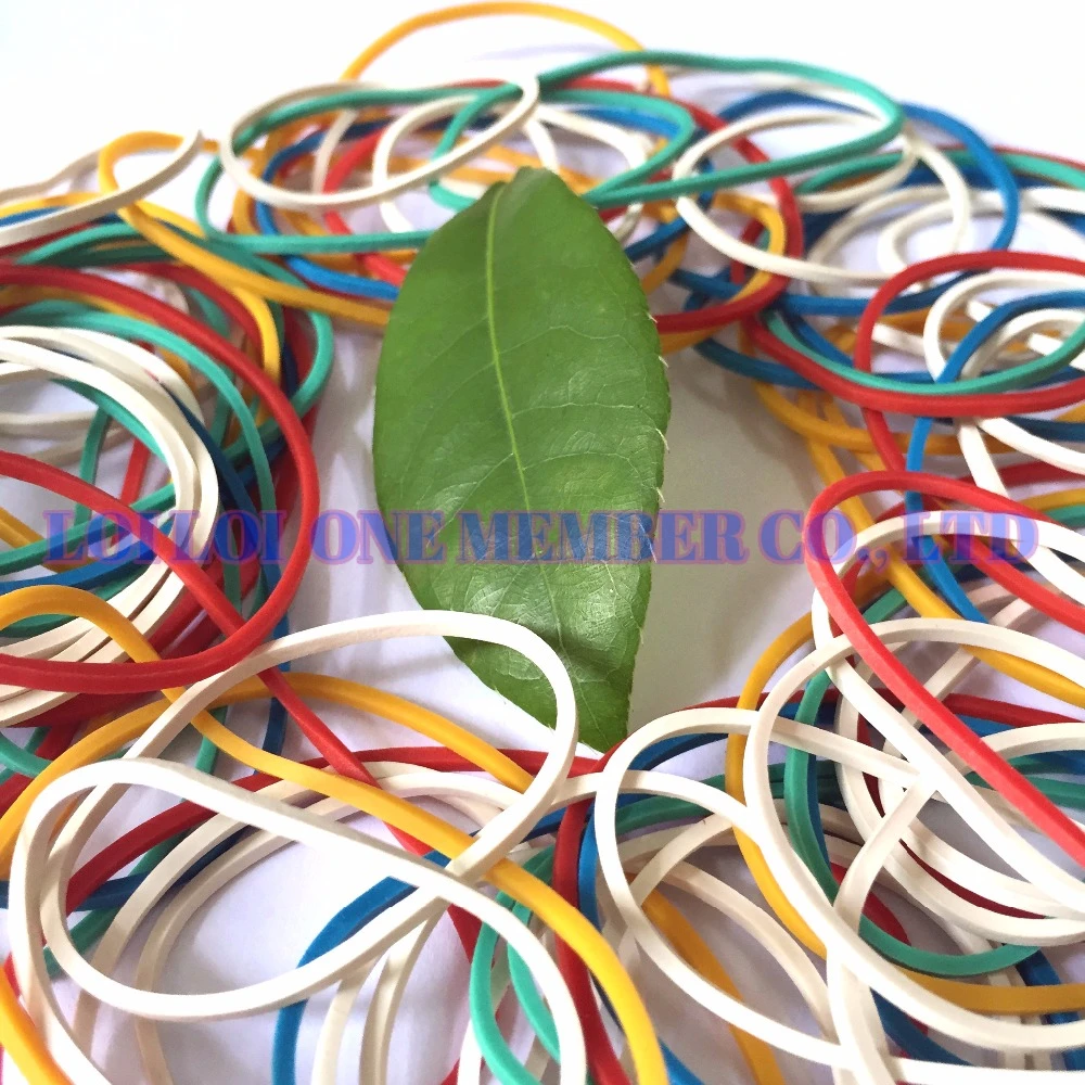 Colorful customized Natural Rubber band Size 18 different types / Multi solid color Rubber band Flexible for Money packing