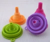 colorful food grade silicone funnel for bottle in