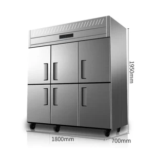 Commercial Restaurant Stainless Steel Upright Freezer 4 Doors Refrigerators Commercial Commercial Refrigerator