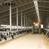 construction large modern light steel cowshed with install service
