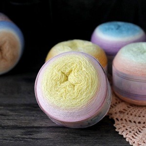 COOMAMUU Merino Wool Yarn 150g/ball Merino Magic Dyed Cake Yarn for Hand Knitting Sweater Hat Fashion Soft Crochet yarn
