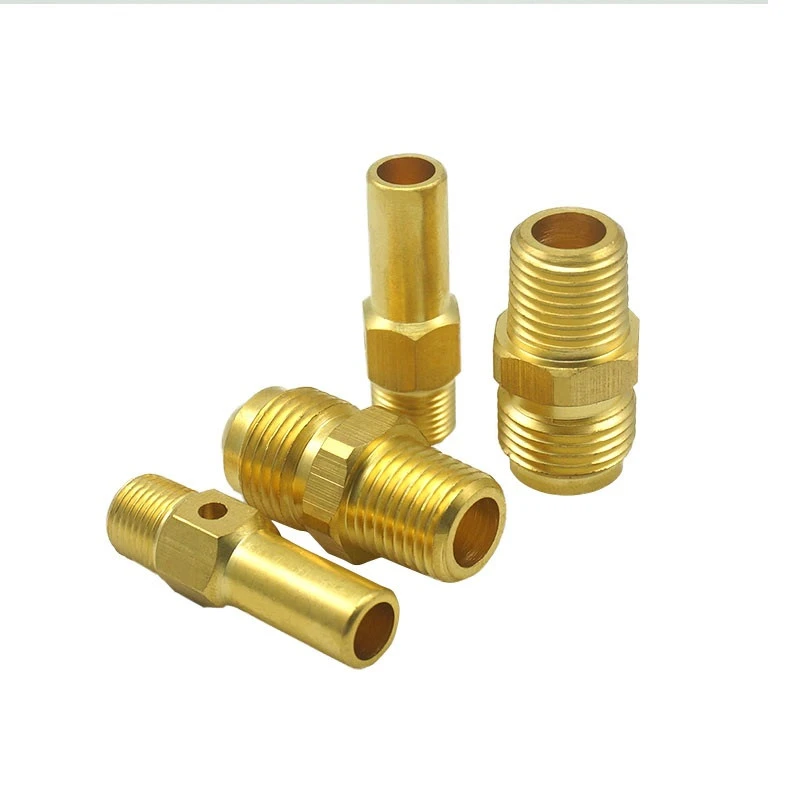 copper pipe fitting copper nipple brass pipe fitting hex nipple 1/4 copper nipple pipe