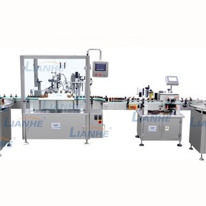 Cream Lotion Production Line Automatic Liquid Filling and Capping Machine for Jars or Dropper Bottles with Ce
