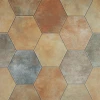 Crystal Glass Mix Ceramic Mosaic 3D Hexagon Bathroom Kitchen Floor And Wall Tile