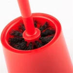 custom 2018 new strong plastic toilet brush with holder set