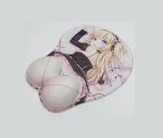 custom big boob 3d breast full open  photo wrist rest gaming mat silicon mouse pad mousemat