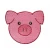 Import Custom Cheap Pink Series Cute Pig Embroidery Iron On Children Clothing from China