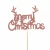 Import Custom Christmas Gold Cards Theme Decor Event and Party Supplies Decorations Cake Topper Toy Cake Decorations from China