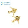 Custom Design Your Own 3D Gold Aircraft Pin Badge Metal Aeroplane Fighter Plane Wing Brooch Manufacturer Tie Pin Wholesale Soft Hard Enamel Airplane Lapel Pin