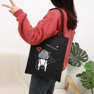 Custom Eco Friendly Muslin Cotton Canvas Fabric Promotional Christmas Gift Tote Reusable Grocery Boutique Shopping Bag With Logo