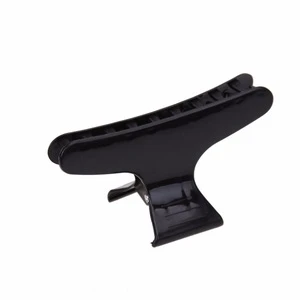 Custom Logo Classical Black Plastic Salon Hair Clip Claw