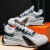 Import Custom Logo Leather Walking Style Shoes New Printed Sneakers Fashion Style Men Casual Shoes from China