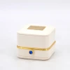 custom logo printed mini small leather jewelry paper gift box white jewelry ring storage box packaging jewelry box packaging