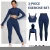 Import custom logo women sexy sweatsuit tracksuit Solid Color Fitness Yoga Wear Workout Sets Women Two Piece Yoga Sets Apparel from China