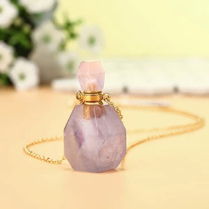 Custom made design Necklace for women pendant Essential oil bottle Necklace