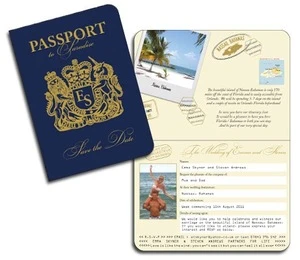 Custom print certificate paper fake passport book booklet printing for children kid games