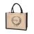 Import Custom Printing Logo Large Jute Canvas Shopping Tote Bag from China