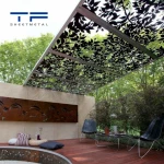 Custom Villa Garden Decorative Laser Cut Aluminum Fence Panels corten steel Fencing Metal Screen Garden Fence