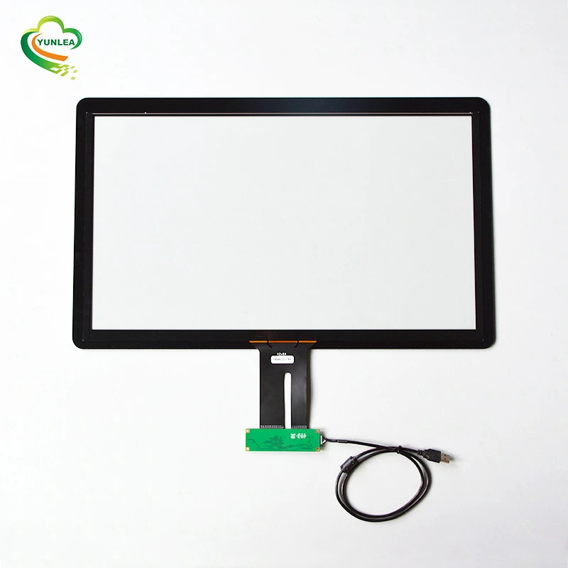 custom waterproof usb pcap touchscreen 32 inch capacitive touch screen panel overlay kit with tempered glass