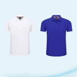 Custom white embroider 80% combed cotton, 20% ceramic fiber golf mens polo shirt for men