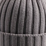 Custom Womens Rib Beanie with Faux Fur Bobble