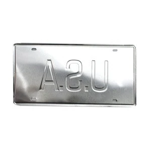 Customized newest route car license number plate blank car license number plate China hide car number plate for Parking