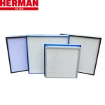 Customized Panel Air filter High Efficiency Plate Frame Type Industrial Air Filter Aluminum Frame HEPA Filter