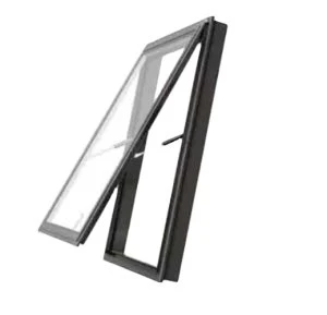 Customized top hung window design double glazed bathroom ventilation window used in residential