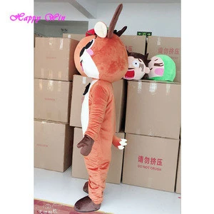 Cute deer cartoon character mascot costume for sale