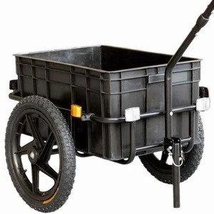 Cycling bicycle Cargo camping Trailer with Removable Transportation Box and Cover