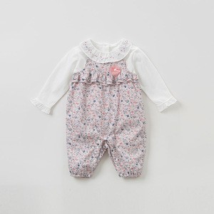 DBM9485 dave bella spring baby girl sleeveless romper infant toddler jumpsuit children boutique romper 1 piece