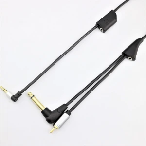 Dc3.5mm Male to Male 90 Degree Guitar Snake Cord 3 Pole Car Cigarette Lighter Audio Video Cable 3 Feet 3.5mm Speaker HDTV Black