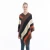 Import DDA174 Pullover Cape Fashion  Sweater Knit Scarf Women Striped Warm Tassel Cloak Cape Ladies Vintage Knitted Loose Shawl from China