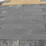 Decorative Cultural Stone Black Sandstone Wall Cladding Panels