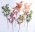 Import decorative flower floral plant rust red leaves single stem faux eucalyptus for autumn season christmas decor from China