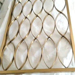 Decorative Partition Room Screens Direct Design Modern House Metal Partition Standing Stainless Steel Screen Room Divider