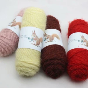 Deepeel YA002 DIY Hand-knitted Hat Scarf Thick Knitting Rope Craft Natural Soft Bright Silk Plush Cashmere Yarn