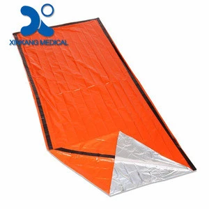 Dependable quality emergency foil survival sleeping bag for first aid