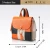 Import designer fashion mix color genuine leather women backpack school bags from China