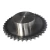 Import DIN/ISO standard simplex high frequency quenching industrial roller chain 40t stainless steel sprocket from China