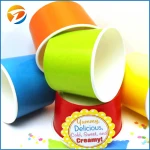 Disposable 2oz 10oz 16oz custom printed frozen yogurt paper ice cream paper cups